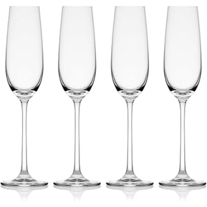 image:imageMikasa Lana Red Wine Balloon Glasses Set of 4 23 Ounce ClearGlass Flute Champagne