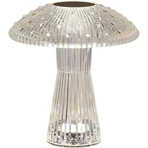 image:imageMikasa Elements 8 Inch Mushroom Acrylic LED Rechargeable Table Lamp  Cordless Touch Dimmer 3 Color Modes USBC Charging Portable Desk Lamp for Living Room Bedroom Dining Area8 Inch