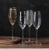image:imageMikasa Cheers Balloon Goblet Wine Glass 245Ounce Set of 4 TransparentPlatinum Rim Champagne Flute