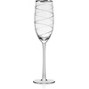 image:imageMikasa Cheers Balloon Goblet Wine Glass 245Ounce Set of 4 TransparentPlatinum Rim Champagne Flute
