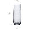 image:imageMikasa Cheers Balloon Goblet Wine Glass 245Ounce Set of 4 TransparentStemless Flutes