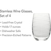 image:imageMikasa Cheers Balloon Goblet Wine Glass 245Ounce Set of 4 TransparentStemless Wine Glass