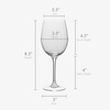 image:imageMikasa Cheers Balloon Goblet Wine Glass 245Ounce Set of 4 TransparentWhite Wine Glass