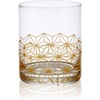 image:imageMikasa Art Deco Set of 4 Double Old Fashioned Whiskey Glasses13Ounce Gold13 Ounces
