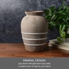 image:imageMikasa Textured Stripe Ceramic Vase 689x689x1004Multicolored