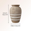 image:imageMikasa Textured Stripe Ceramic Vase 689x689x1004Multicolored