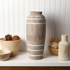 image:imageMikasa Textured Stripe Ceramic Vase 689x689x1004Multicolored