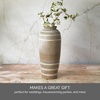 image:imageMikasa Textured Stripe Ceramic Vase 689x689x1004Multicolored