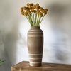 image:imageMikasa Textured Stripe Ceramic Vase 689x689x1004Multicolored