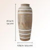 image:imageMikasa Textured Stripe Ceramic Vase 689x689x1004Multicolored