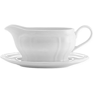 image:imageMikasa Antique White Gravy Boat 16Ounce2Piece Gravy Set