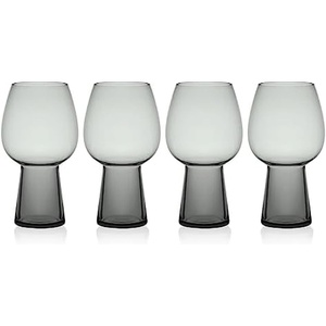 image:imageMikasa Phoebe Goblet Beer Beverage Glass Set of 4 SmokeSmoke