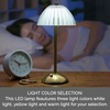 image:imageMikasa Acrylic and Metal Rechargeable Cordless LED Lamp with Clear Shade 59x59x11 InchGold Dome Shade