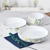 image:imageMikasa Dillon Bone China Lightweight Chip Resistant 9 Piece Dinnerware Bowl Set Service for 3 BlueMulticolor