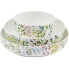 image:imageMikasa Dillon Bone China Lightweight Chip Resistant 9 Piece Dinnerware Bowl Set Service for 3 BlueMulticolor