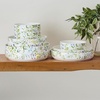 image:imageMikasa Dillon Bone China Lightweight Chip Resistant 9 Piece Dinnerware Bowl Set Service for 3 BlueMulticolor