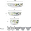image:imageMikasa Dillon Bone China Lightweight Chip Resistant 9 Piece Dinnerware Bowl Set Service for 3 BlueMulticolor