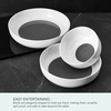 image:imageMikasa Dillon Bone China Lightweight Chip Resistant 9 Piece Dinnerware Bowl Set Service for 3 BlueWhite