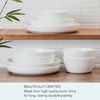 image:imageMikasa Dillon Bone China Lightweight Chip Resistant 9 Piece Dinnerware Bowl Set Service for 3 BlueWhite