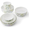 image:imageMikasa Dillon Bone China Lightweight Chip Resistant 9 Piece Dinnerware Bowl Set Service for 3 BlueMulticolor