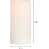 image:imageMikasa Real Wax Flat Top Flameless Candles Exquisite White Battery Candles for Wedding Christmas Decorations and Everyday 3x6 Inch