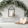 image:imageMikasa Real Wax Flat Top Flameless Candles Exquisite White Battery Candles for Wedding Christmas Decorations and Everyday 3x6 Inch