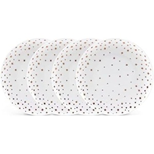 image:imageMikasa Millie Gold Metallic Set of 4 Dinner Plates 105 InchSalad Plates